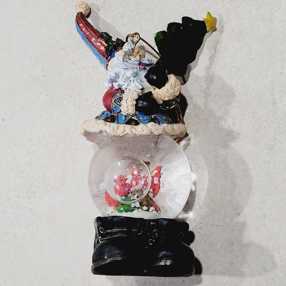 Mini Standing Santa Snow Globe Statue